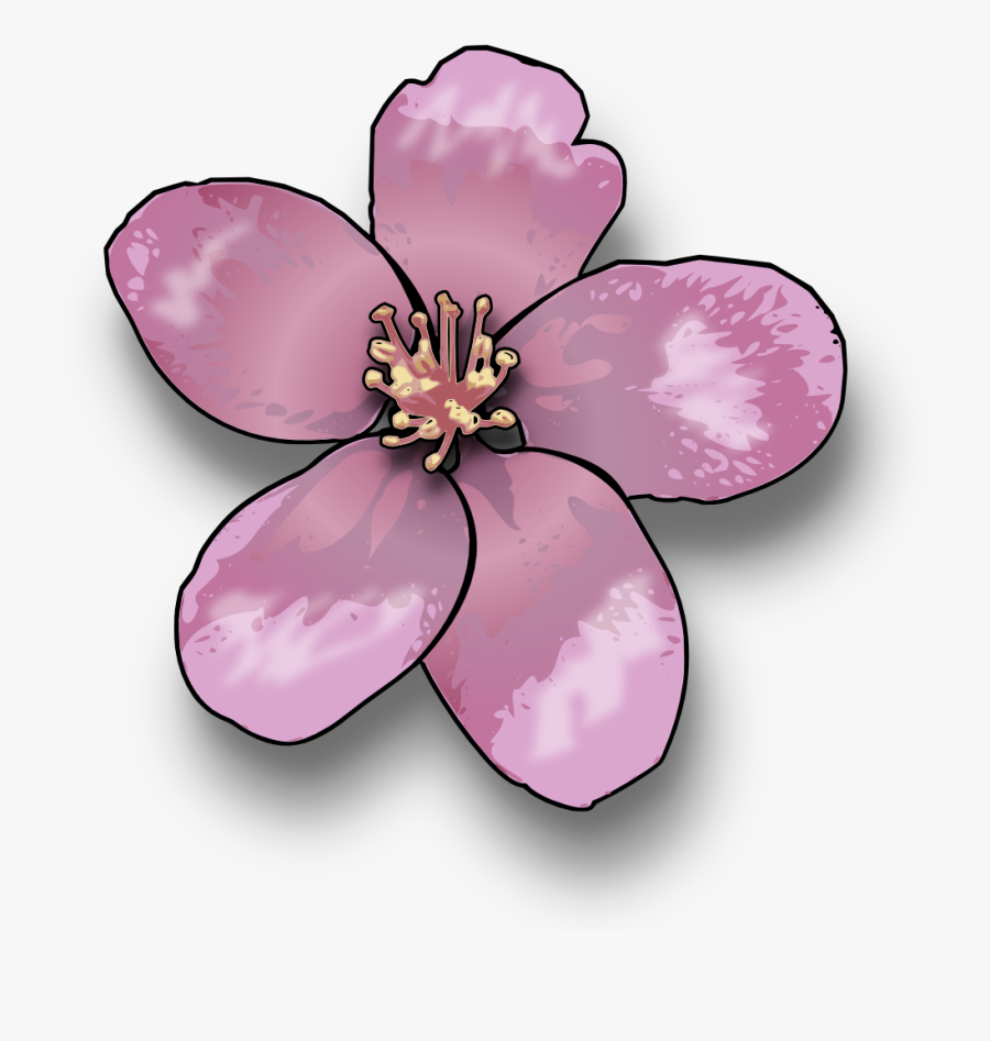 Apple Tree Flower Cartoon, Transparent Clipart