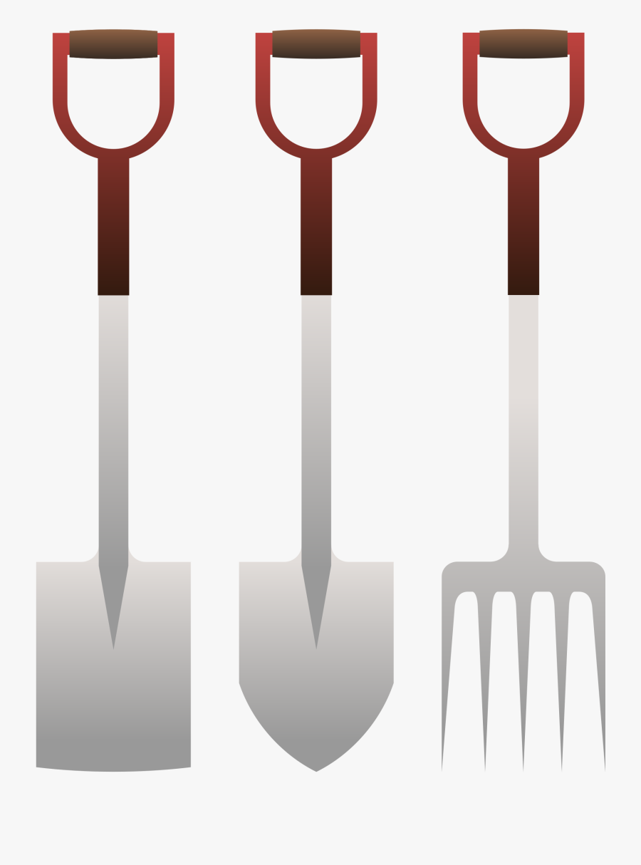 Spades And Forks Big - Spade & Fork Clipart, Transparent Clipart