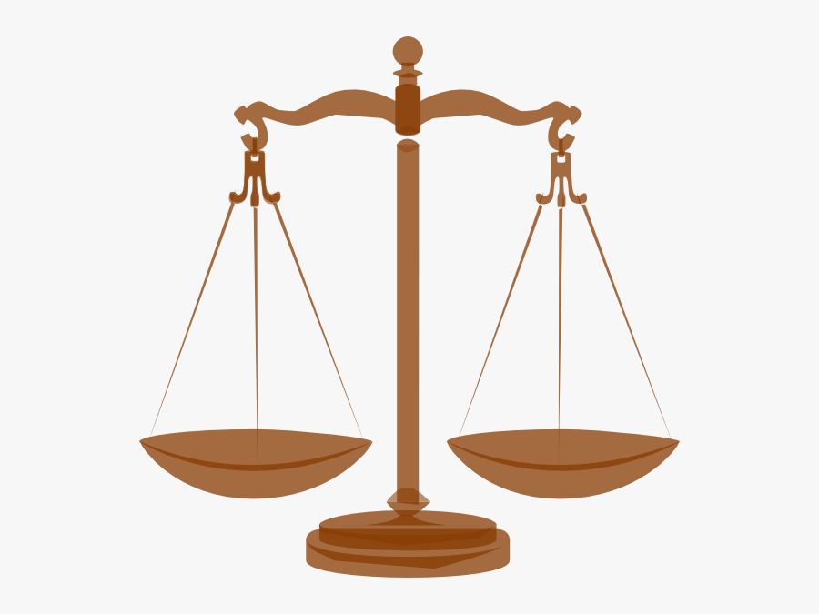 Scale Brown Clip Art At Clker - Scales Of Justice, Transparent Clipart