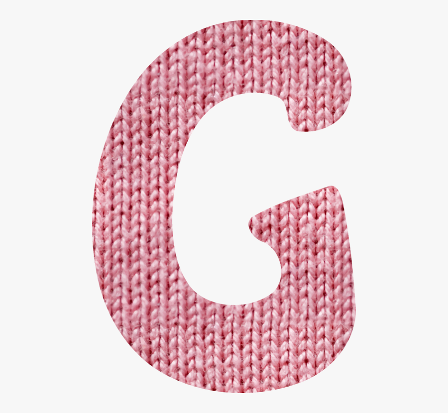 Pink,magenta,wool - Transparent Letter G Pink, Transparent Clipart