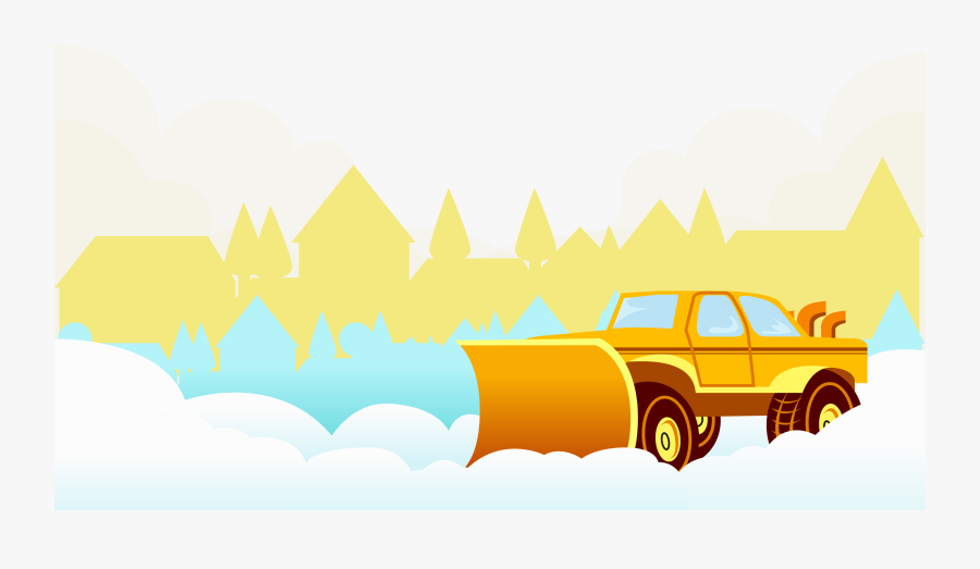 Shovel Clipart Snow Plough - Illustration, Transparent Clipart