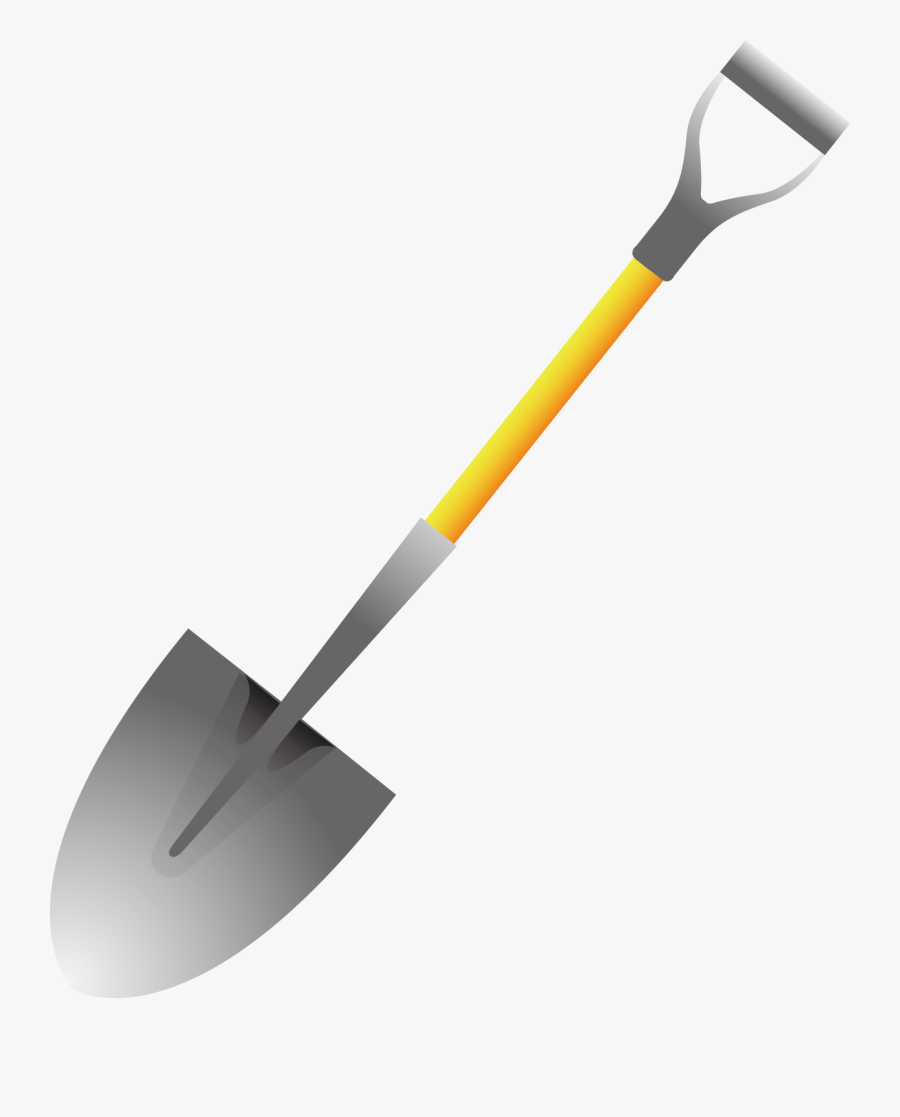 Hand-painted Shovel Png Download - Building Construction Tools, Transparent Clipart