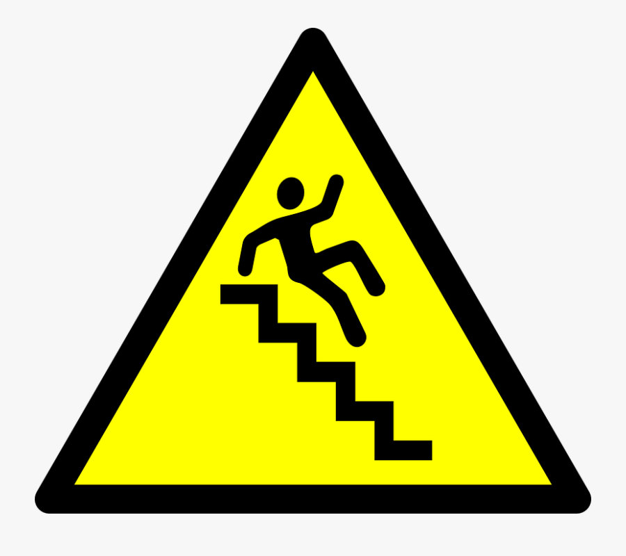 Stairs - Caution Stairs, Transparent Clipart