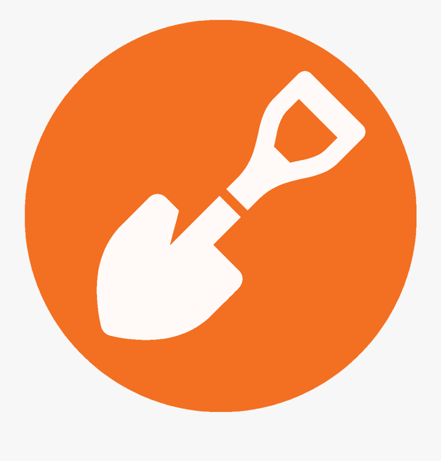 Transparent Garden Trowel Clipart - Circle, Transparent Clipart