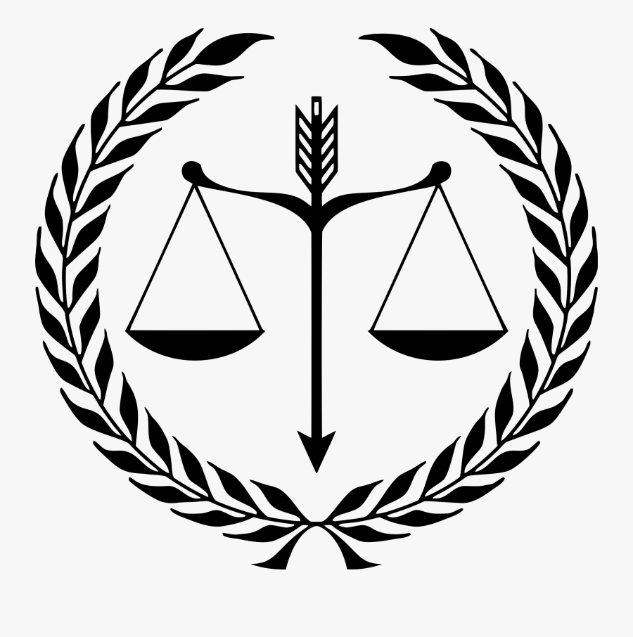 Line Art,plant,leaf - Lady Of Justice Logo, Transparent Clipart