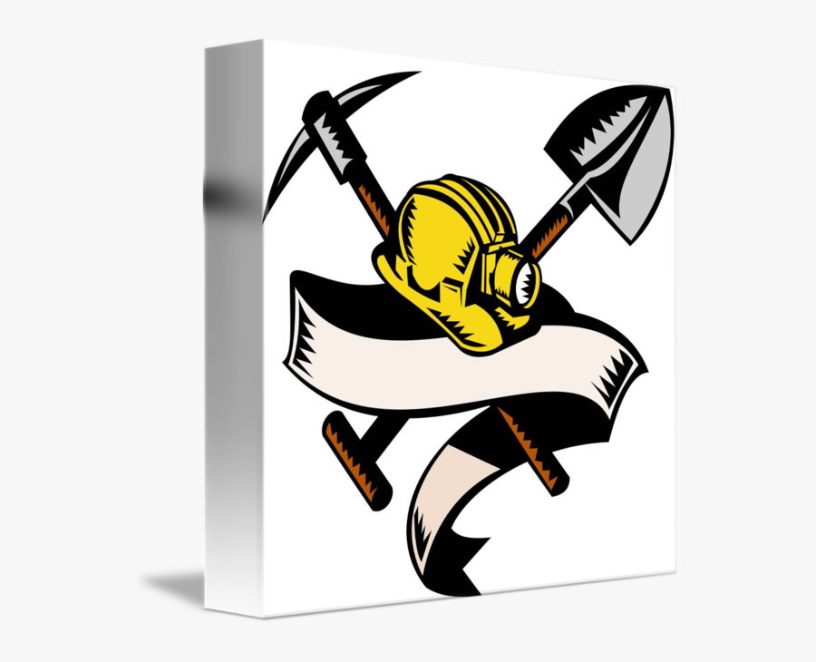 Hat Shovel Spade Pickax - Proud To Be A Miner, Transparent Clipart