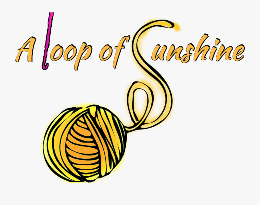 A Loop Of Sunshine Crochet - Yarn Clip Art, Transparent Clipart