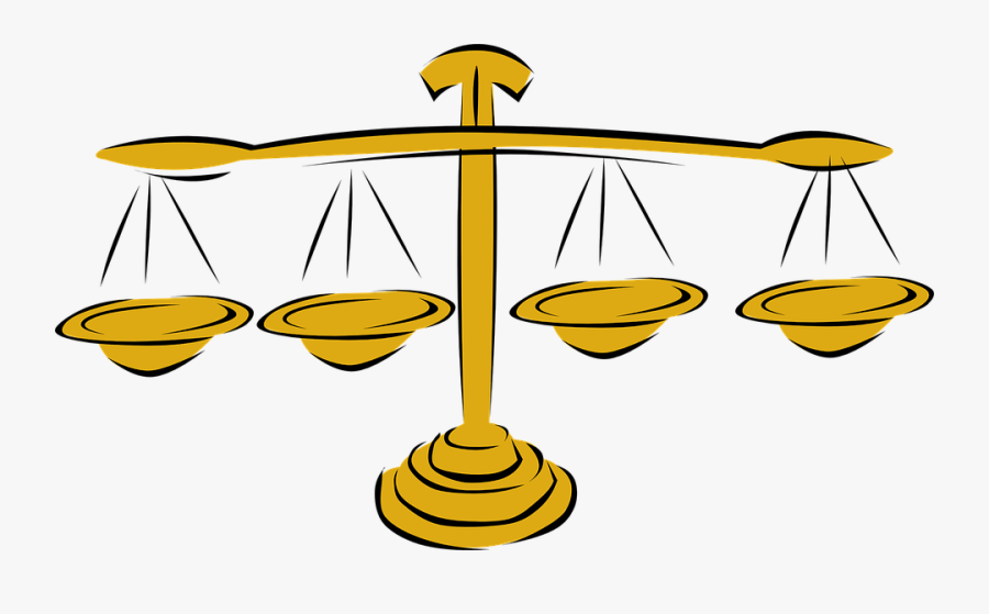 Scale Balance Weight - Balance Scale With 3, Transparent Clipart