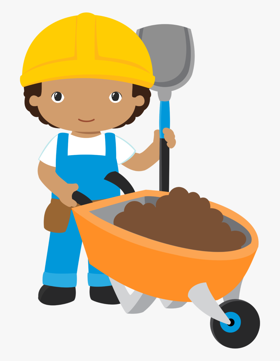 Shovel Clipart Construction - Menino Construtor Png, Transparent Clipart