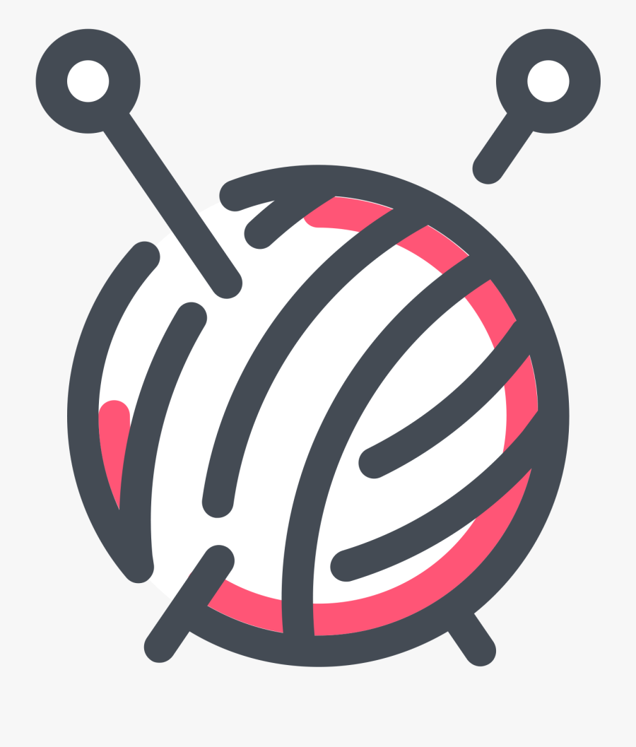 Transparent Ball Of Yarn Clipart - Handicrafts Wool Png, Transparent Clipart