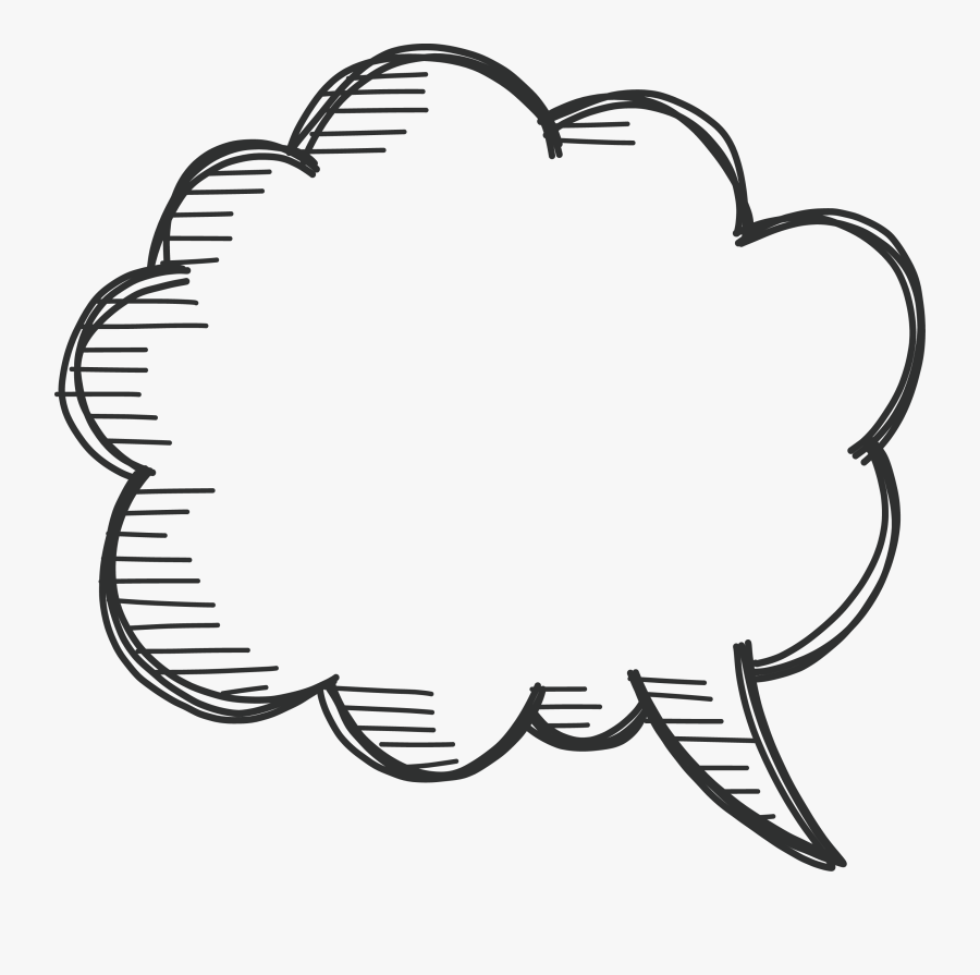 Lace Balloon Speech Bubbles Bubble Drawing Hand-painted - Hand Drawn Speech Bubble Png, Transparent Clipart