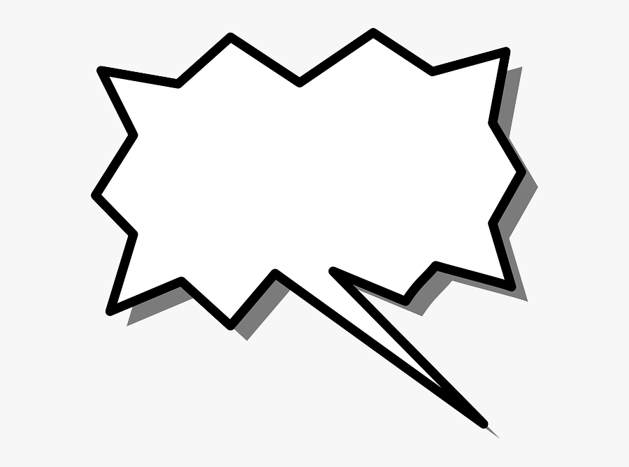 Pointy Speech Bubble Transparent, Transparent Clipart