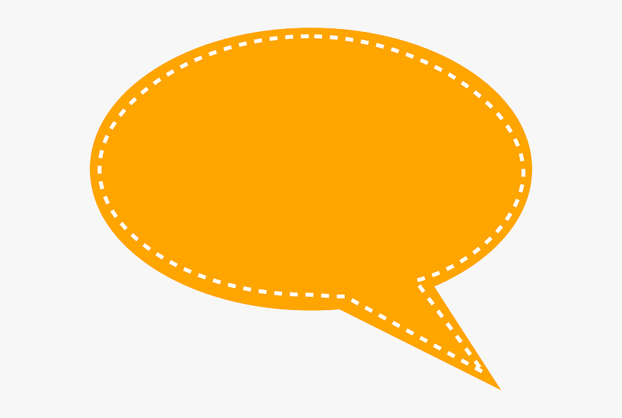 Transparent Bubble Clipart - Orange Speech Bubble Png, Transparent Clipart