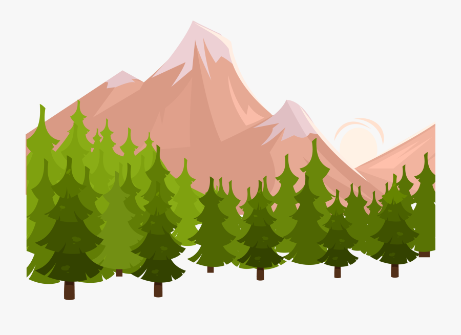 Trees In Mountains Clip Art , Free Transparent Clipart