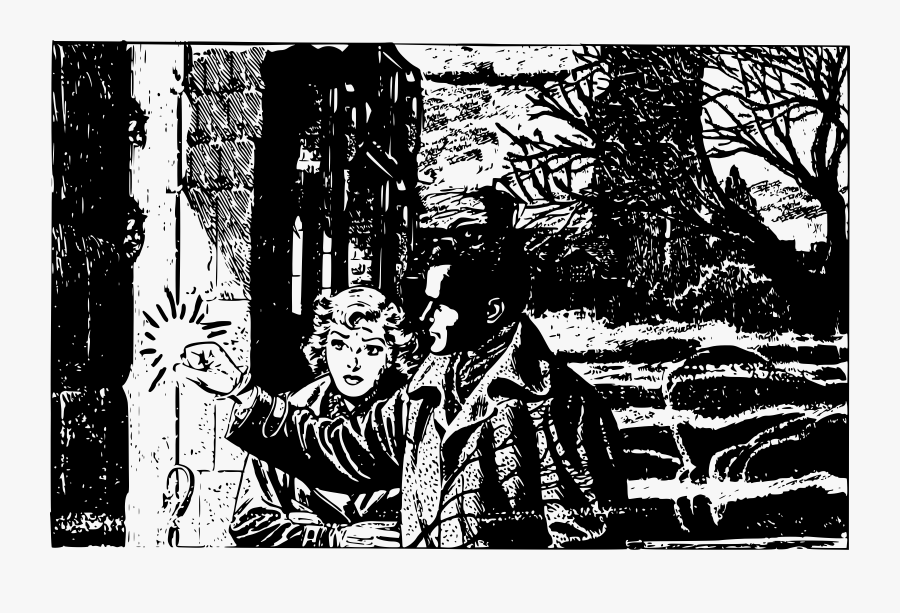 Creepy Clipart Door - Illustration, Transparent Clipart