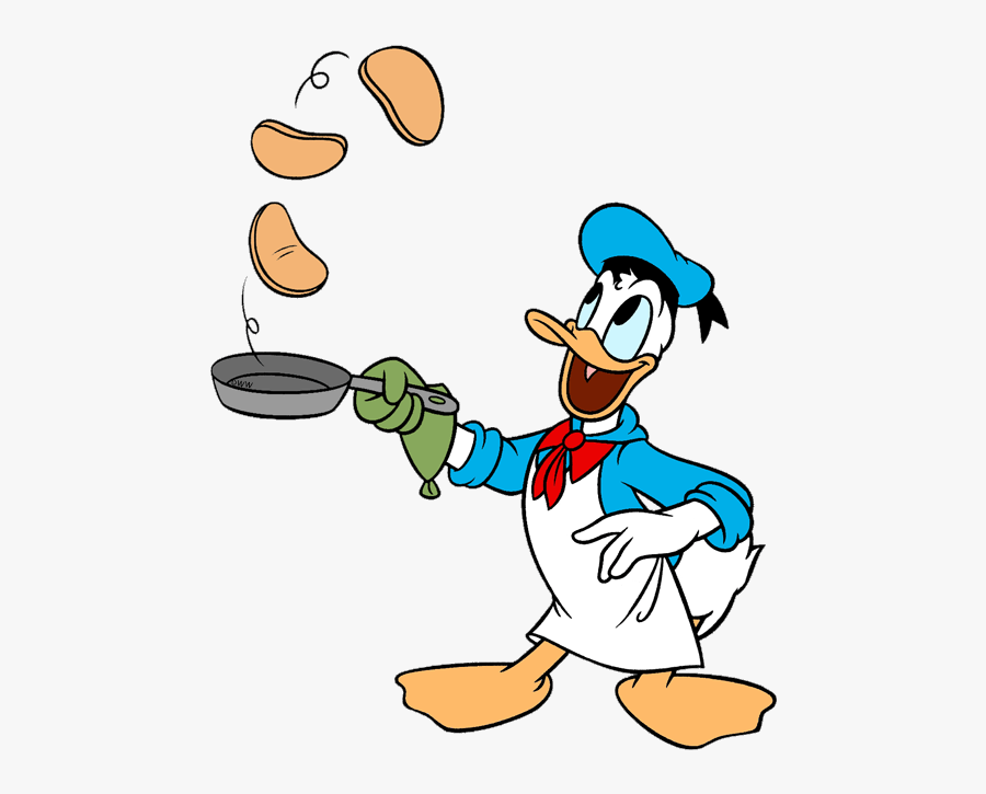 Donald Duck Clip Art - Pancake Donald Duck, Transparent Clipart