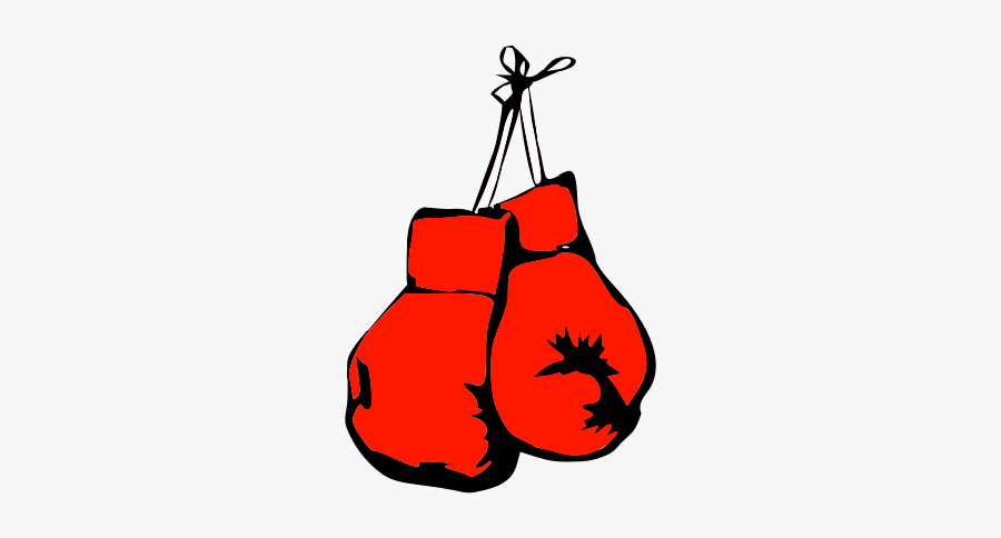 Burning Boxing Gloves - Hanging Boxing Gloves, Transparent Clipart