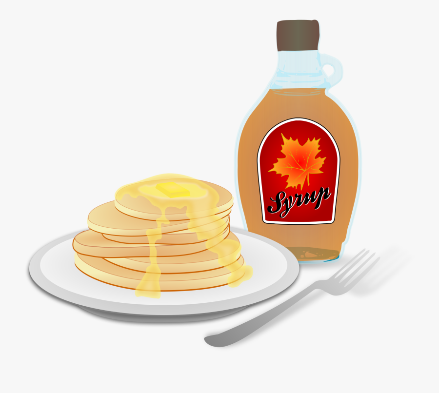 Food,breakfast,pancake - Pancakes And Maple Syrup Clipart, Transparent Clipart