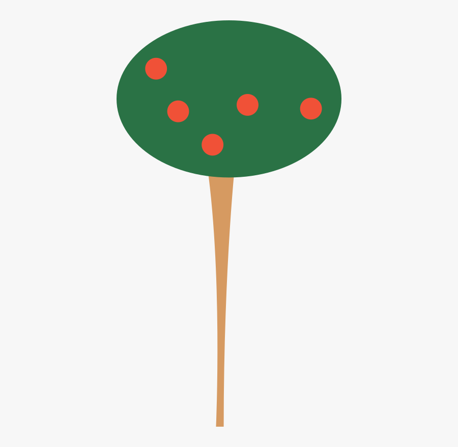 Tree Clump Clipart Icon Png - Tall Apple Tree Clipart, Transparent Clipart