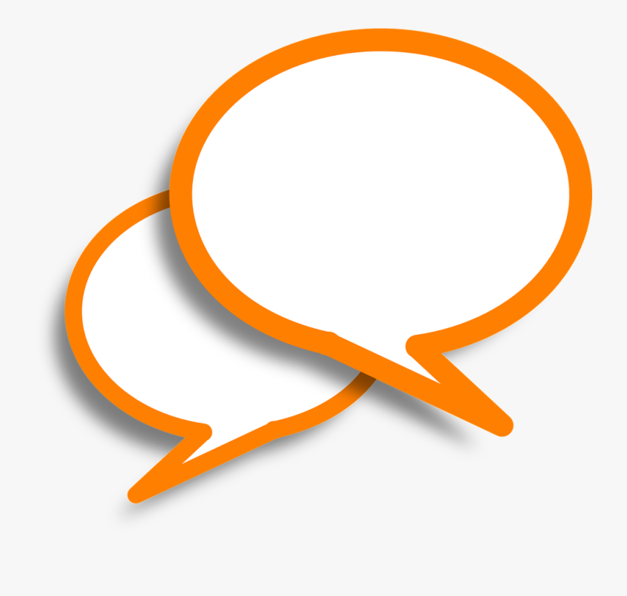 Speech Bubbles, Comments, Orange, Bubble, Speech, Talk - รูป ความ คิดเห็น, Transparent Clipart