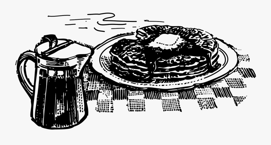 Pancakes And Syrup, Transparent Clipart