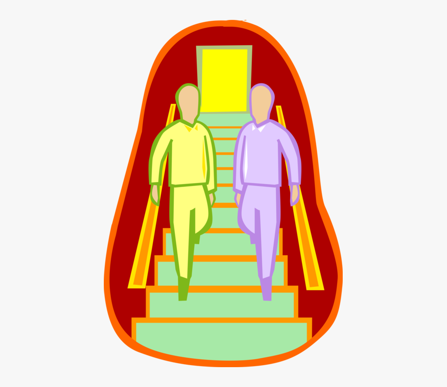 Walking Down Flight Of Stairs Image Illustration - Dialogue Pour Apprendre L Anglais, Transparent Clipart