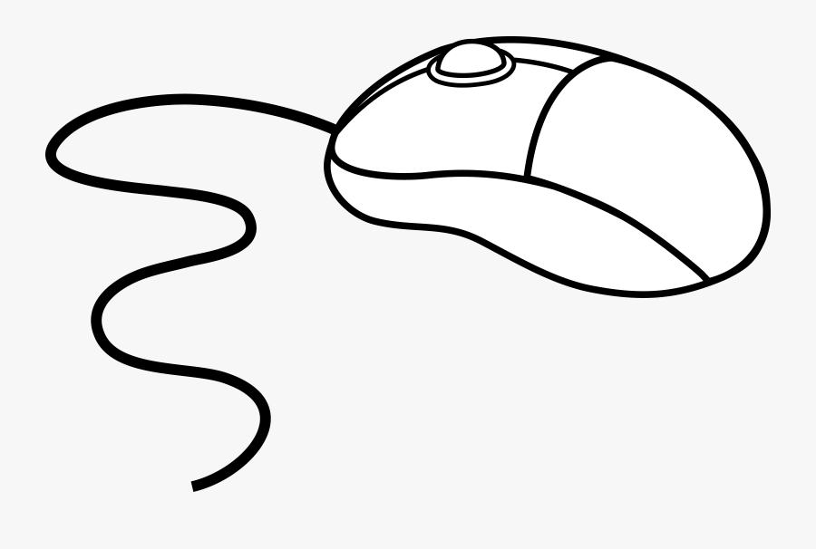 Clip Art Of A Mouse - Computer Mouse Clipart Black And White, Transparent Clipart