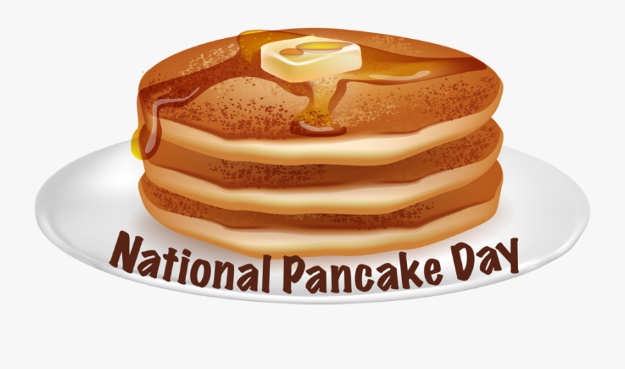 Clip Art Pancake Banner Library - National Pancake Day Clipart, Transparent Clipart