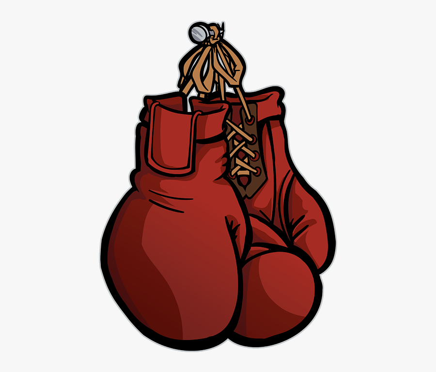 Boxing Gloves Clipart Simple - Red Boxing Gloves Cartoon, Transparent Clipart