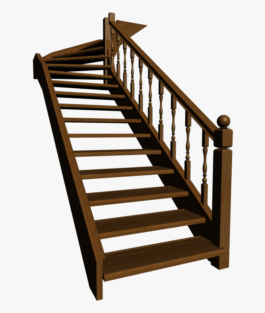 Transparent House Stairs Clipart - Stairs, Transparent Clipart