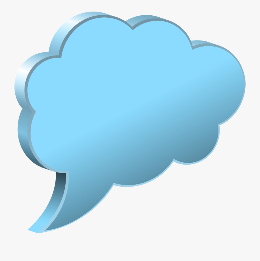 Speech Bubble Cloud Transparent - Speech Balloon Png Transparent, Transparent Clipart