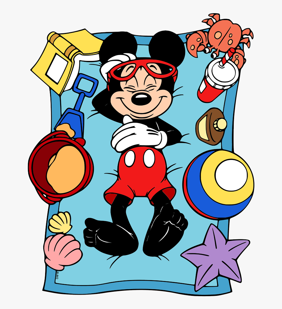 Mickey Mouse Beach Clipart, Transparent Clipart
