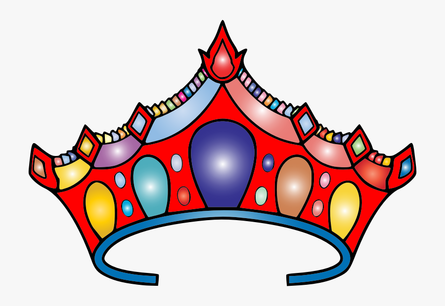 Prismatic Tiara - Drawn Tiara Coloured, Transparent Clipart