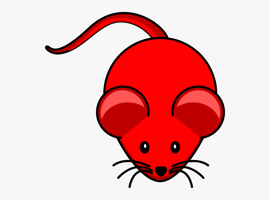 Red Mouse Clipart, Transparent Clipart