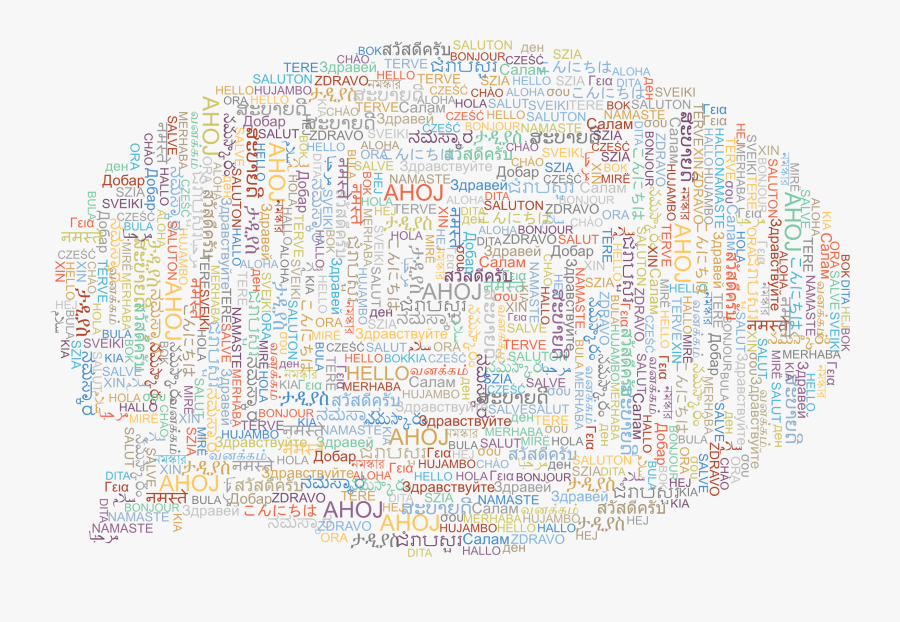 Hello Speech Bubble Clip Art, Hd Png Download - Transparent Hello In Different Languages, Transparent Clipart