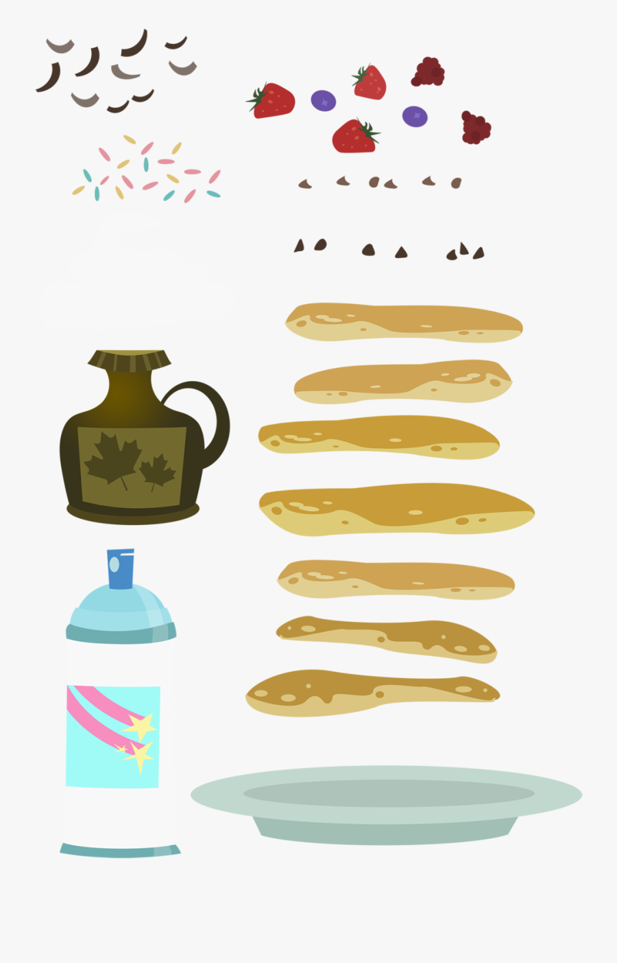 Transparent Pancakes Clipart Black And White, Transparent Clipart