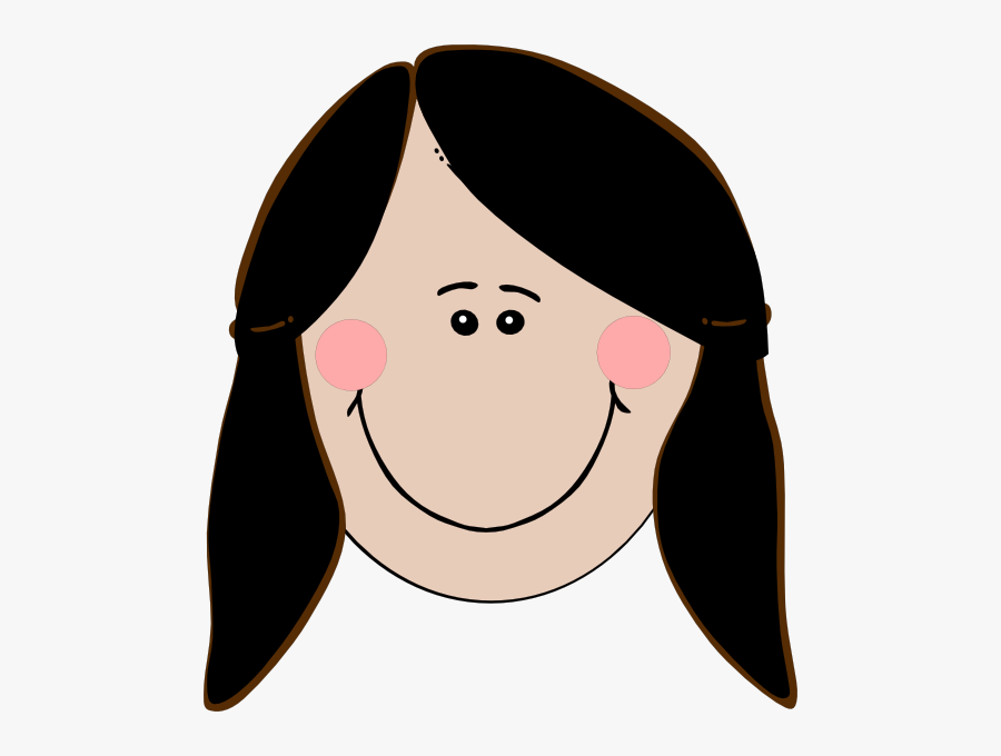 Girl With Black Hair Clipart, Transparent Clipart