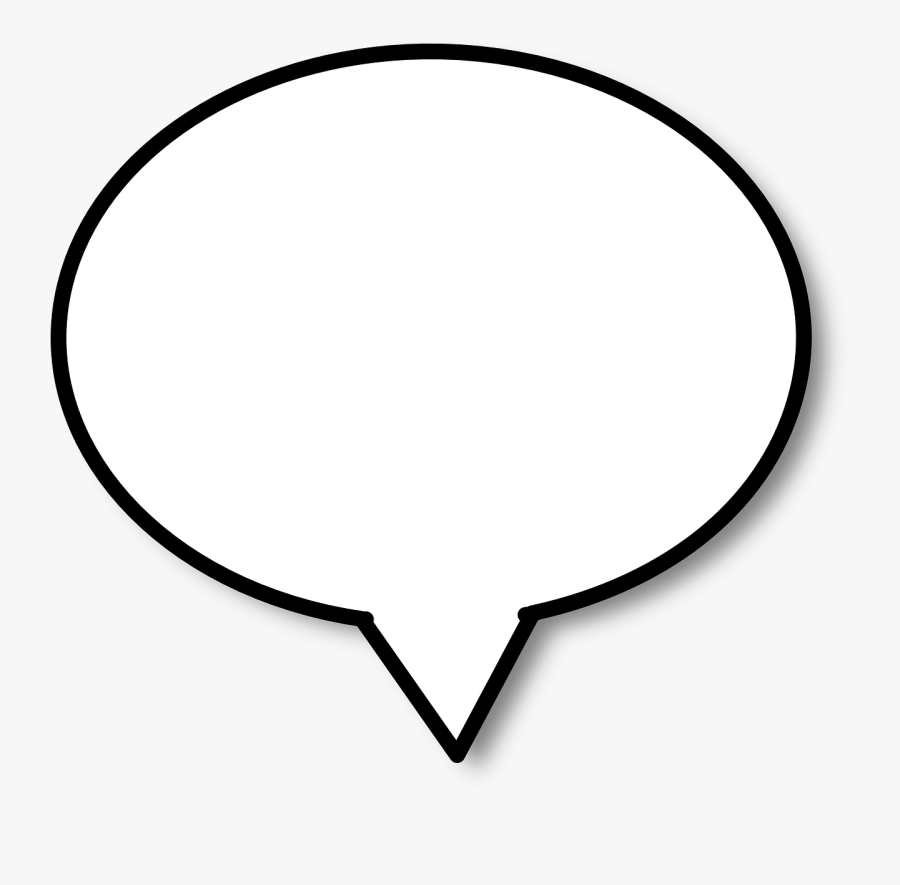 Speech Bubble Speech Balloon Balloon - Speech Bubble Black Background, Transparent Clipart