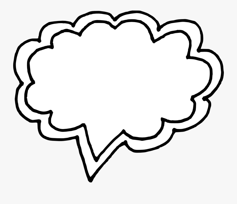 Speech Bubble Cartoon, Transparent Clipart