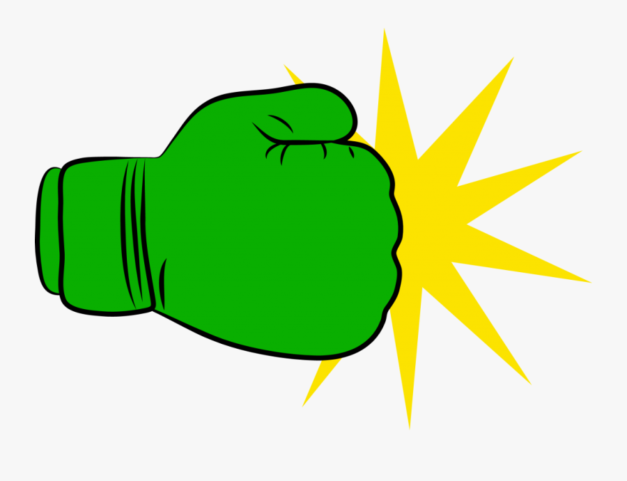 Transparent Glove Clipart - Green Boxing Glove Clipart, Transparent Clipart