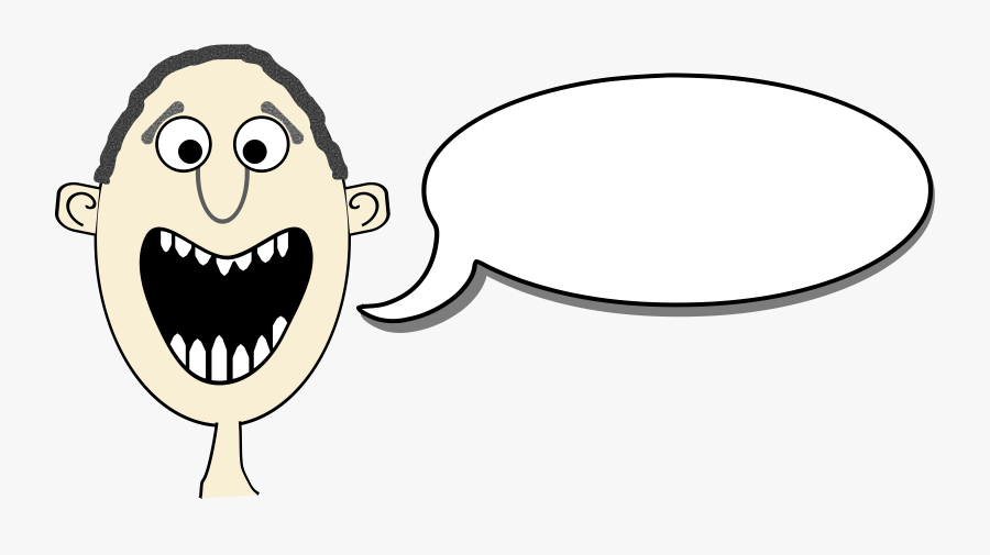Cartoon With Speech Bubbles, Transparent Clipart