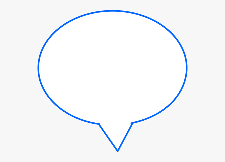 Blue Speech Bubble Svg Clip Arts - Circle , Free Transparent Clipart