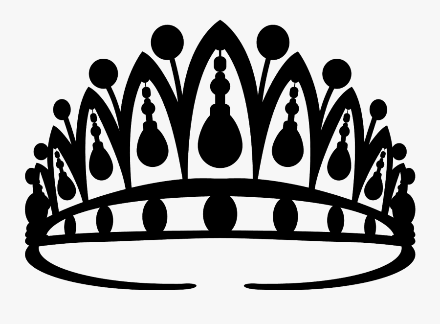 Tiara Silueta, Transparent Clipart