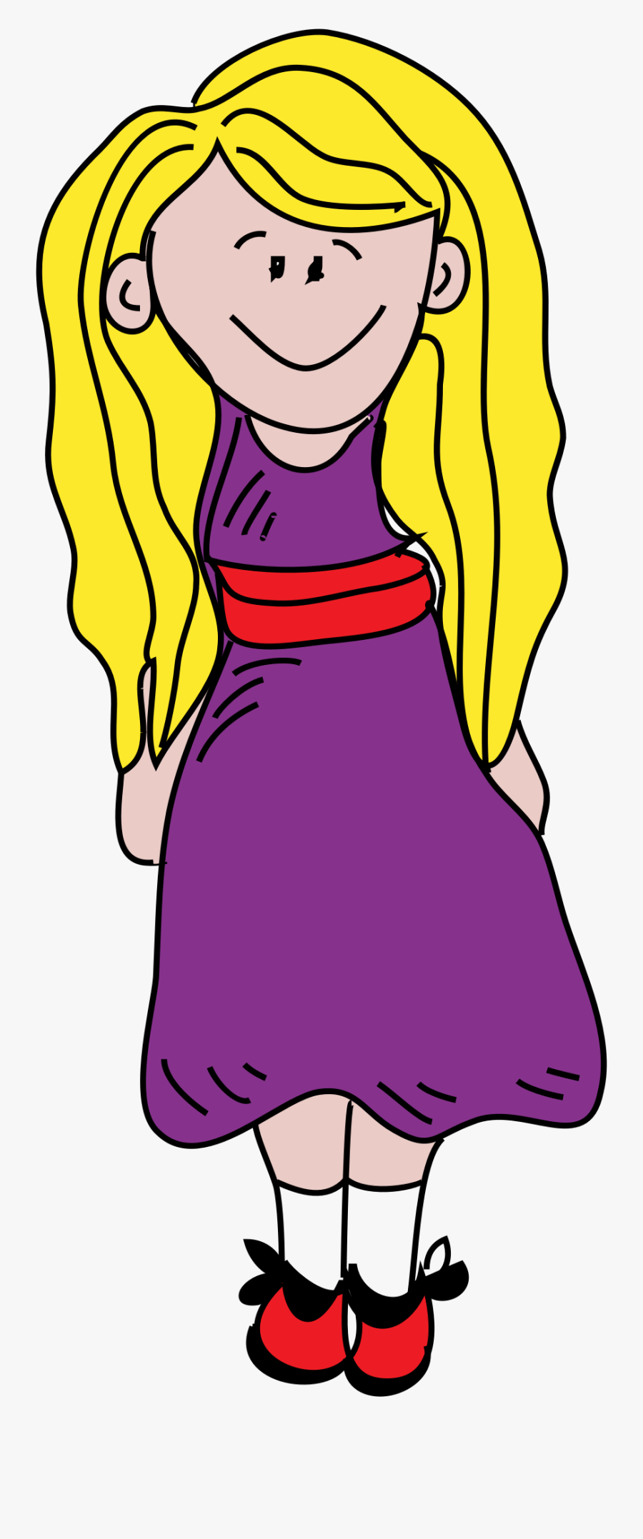 28 Collection Of Blonde Girl Clipart - Clip Art Blonde Girl, Transparent Clipart