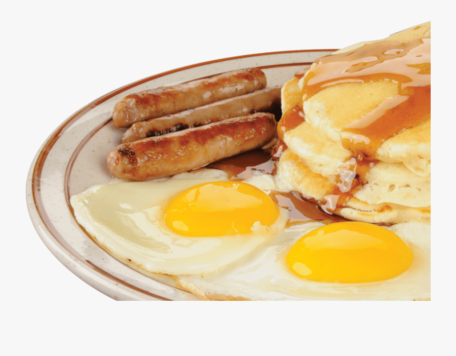 Transparent Fried Eggs Clipart - Clipart Pancakes And Sausages, Transparent Clipart
