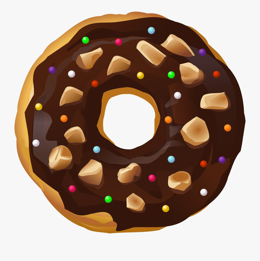 Chocolate Donut Transparent Png, Transparent Clipart