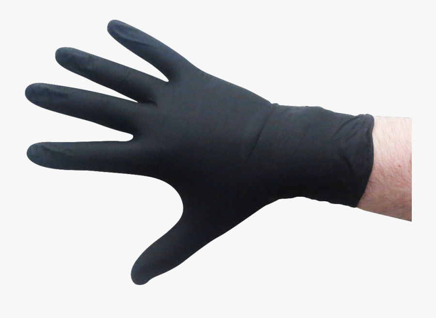 Transparent Gloves Food Safe Transparent & Png Clipart - Black Nitrile Gloves For Food, Transparent Clipart