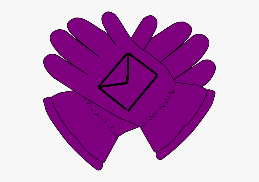 Purple Gloves Clipart, Transparent Clipart