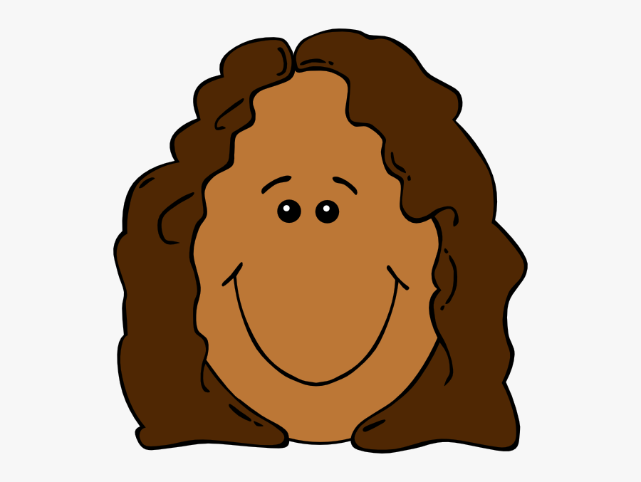 Cartoon Girl Face Clip Art At Clker - Girls Face Clipart, Transparent Clipart