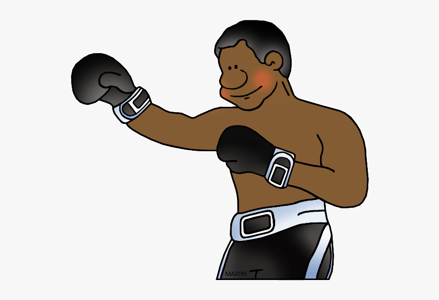 United States Clip Art By Phillip Martin, Famous People - Clip Art Muhammad Ali, Transparent Clipart